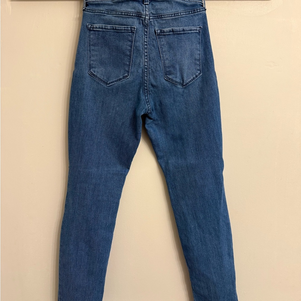 Old Navy Women's High Rise Denim Jeans - Classic Blue - Picture 2 of 3